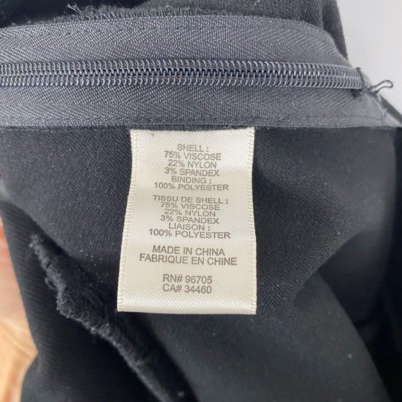 Rebecca Taylor Audrey Black Stretch Ankle Pant - Picture 9 of 12